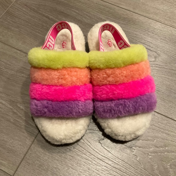 UGG Fluff Yeah Slide Multi Color Size 6 - Picture 3 of 7